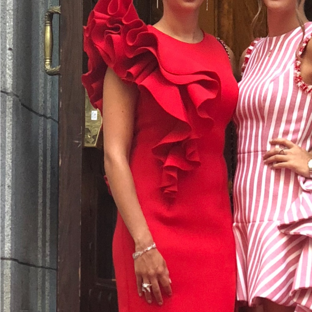 Red gown